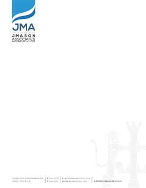Letterhead Design by stoodio.id for J Mason Associates | Design: #3682699