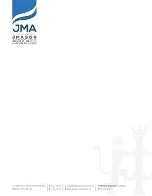 Letterhead Design by stoodio.id for J Mason Associates | Design: #3682710