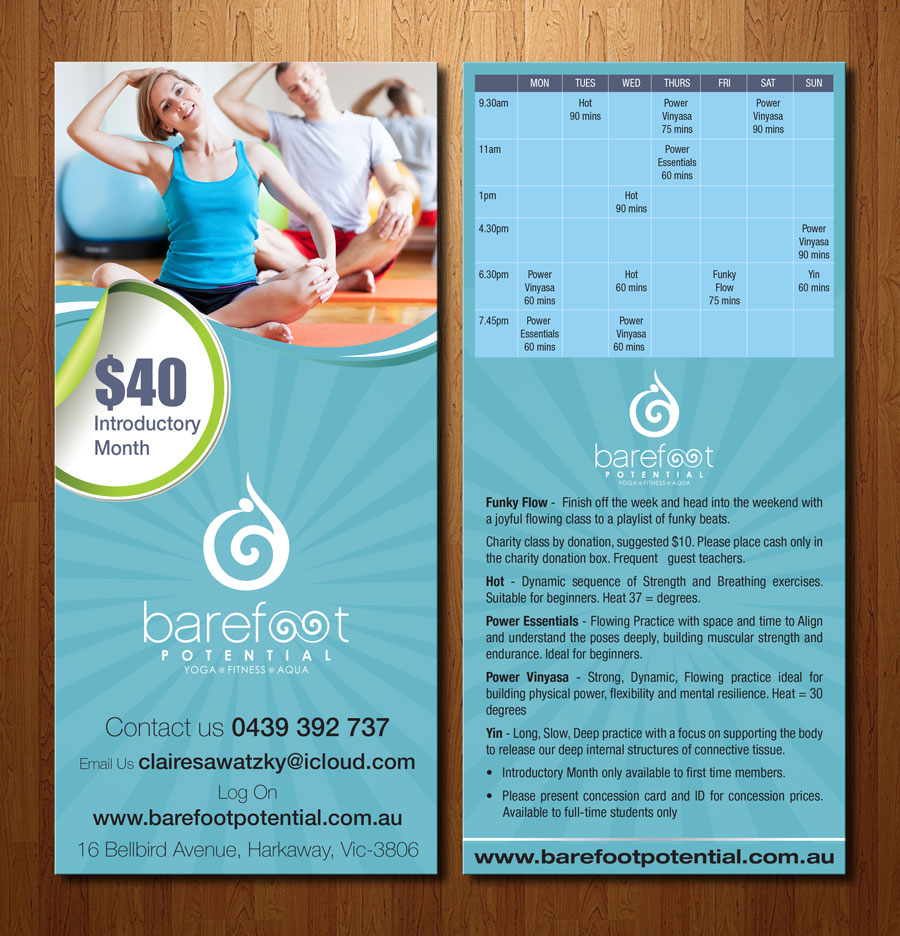 Design de Flyer par theblueart pour Barefoot Potential | Design #3564901