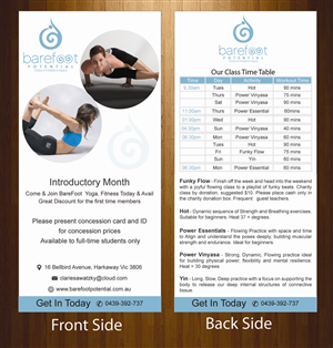 Flyer Design by harmi_199 for Barefoot Potential | Design: #3561448