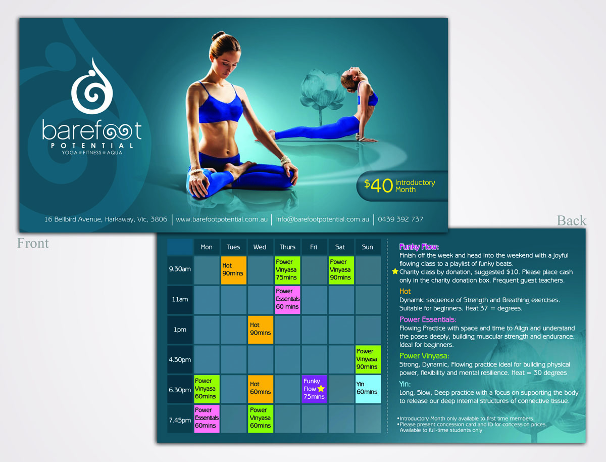 Design de Flyer par kelvin tang pour Barefoot Potential | Design #3596369