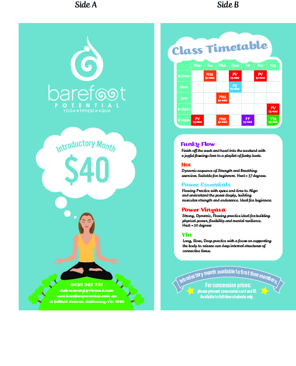 Design de Flyer par samwell pour Barefoot Potential | Design #3573545