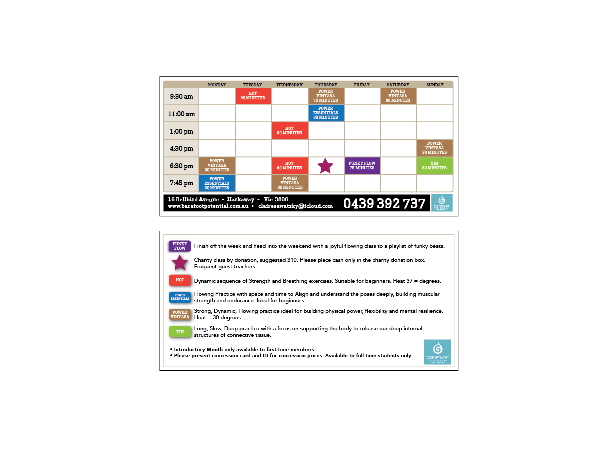 Design de Flyer par 90 Degree Design pour Barefoot Potential | Design #3559928