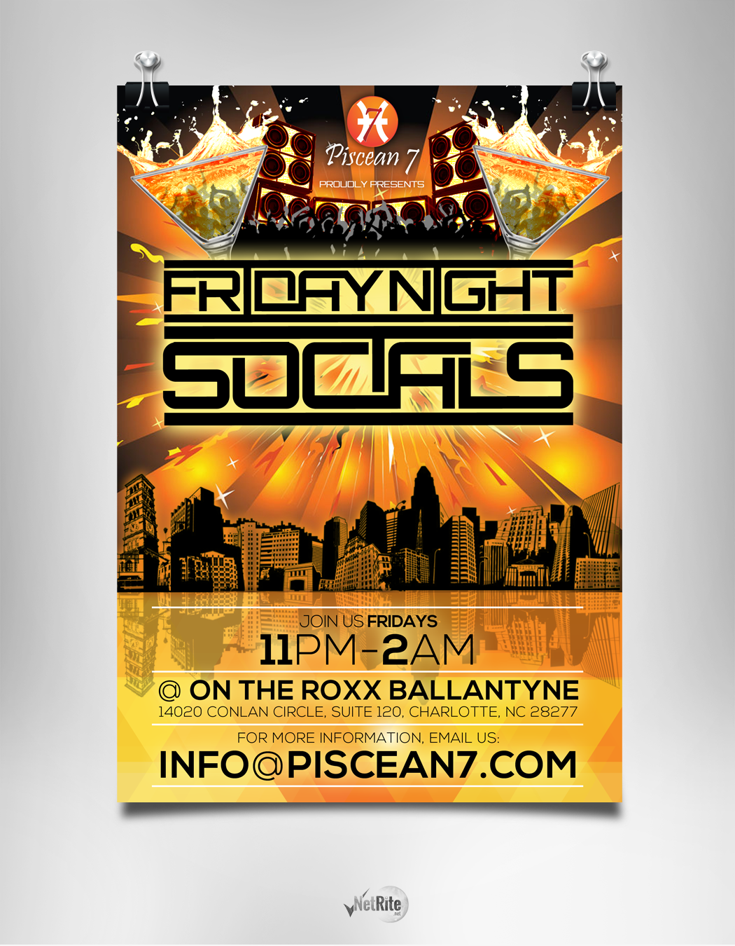 Flyer Design by NetRite-Design for Piscean 7 | Design #3619799