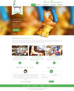 Web Design by Hashim Creetto for super legend corp | Design: #3607220