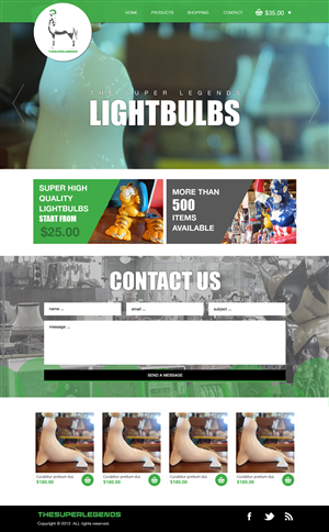 Web Design by Lauren for super legend corp | Design #3572646