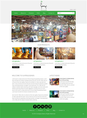 Web Design by pb for super legend corp | Design: #3578701