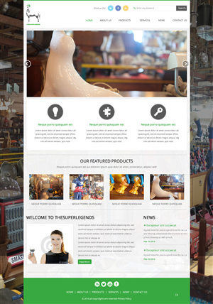 Web Design by pb for super legend corp | Design: #3578732