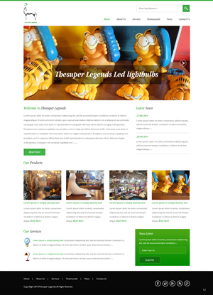 Web Design by pb for super legend corp | Design: #3578739