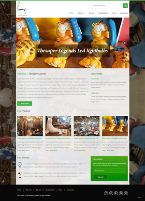 Web Design by pb for super legend corp | Design: #3578743