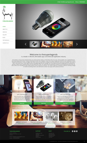 Web Design by pb for super legend corp | Design: #3578748