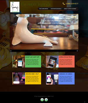 Web Design by pb for super legend corp | Design: #3578750