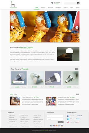 Web Design by pb for super legend corp | Design: #3578754