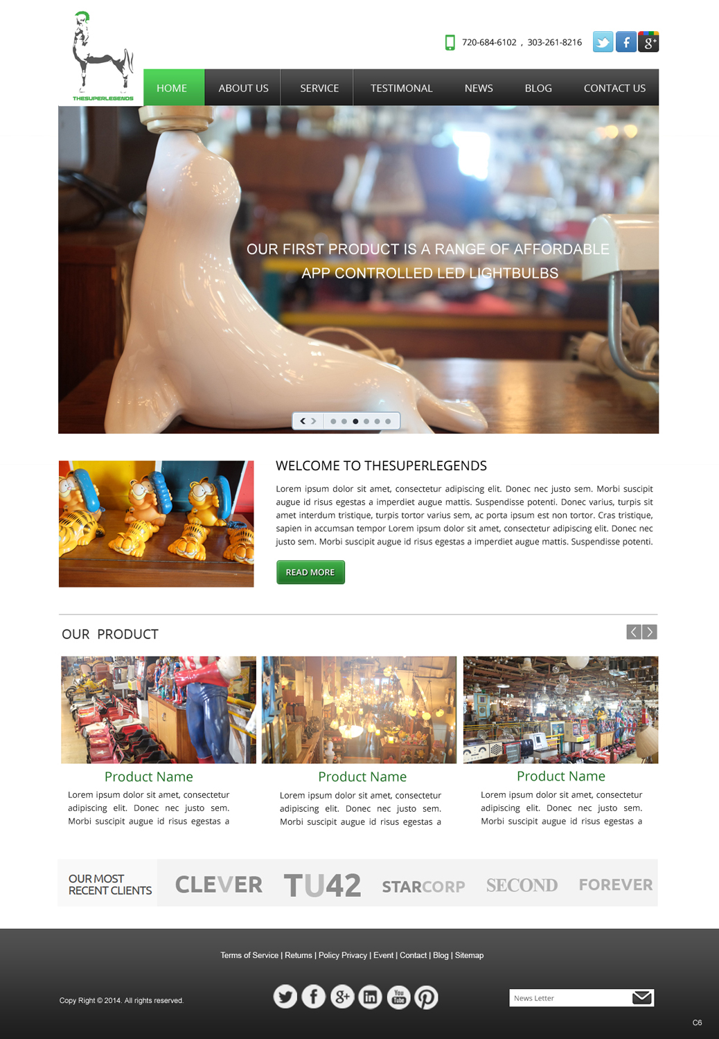 Web Design by pb for super legend corp | Design #3578762