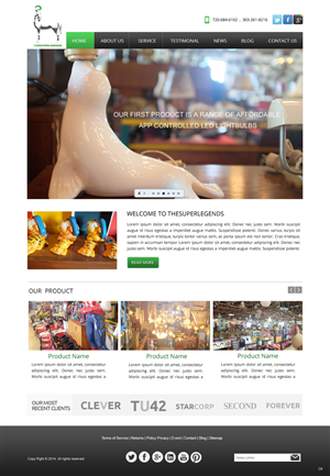 Web Design by pb for super legend corp | Design: #3578762