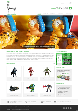 Web Design by pb for super legend corp | Design: #3578779