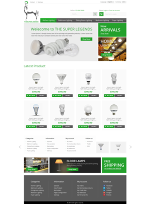 Web Design by the-lion-king for super legend corp | Design: #3593313