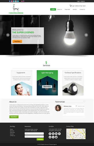 Web Design by OM for super legend corp | Design: #3581793