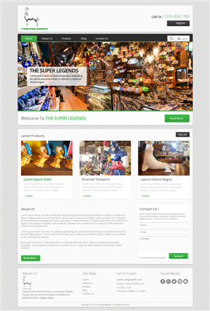 Web Design by OM for super legend corp | Design: #3581797