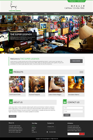 Web Design by OM for super legend corp | Design: #3581811