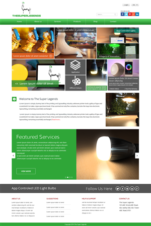 Web Design by OM for super legend corp | Design: #3603851
