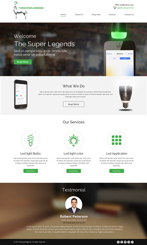 Web Design by OM for super legend corp | Design: #3603864