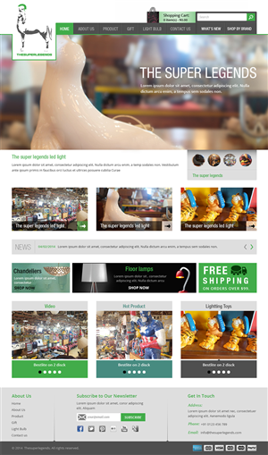 Web Design by Creative Usha for super legend corp | Design: #3622632