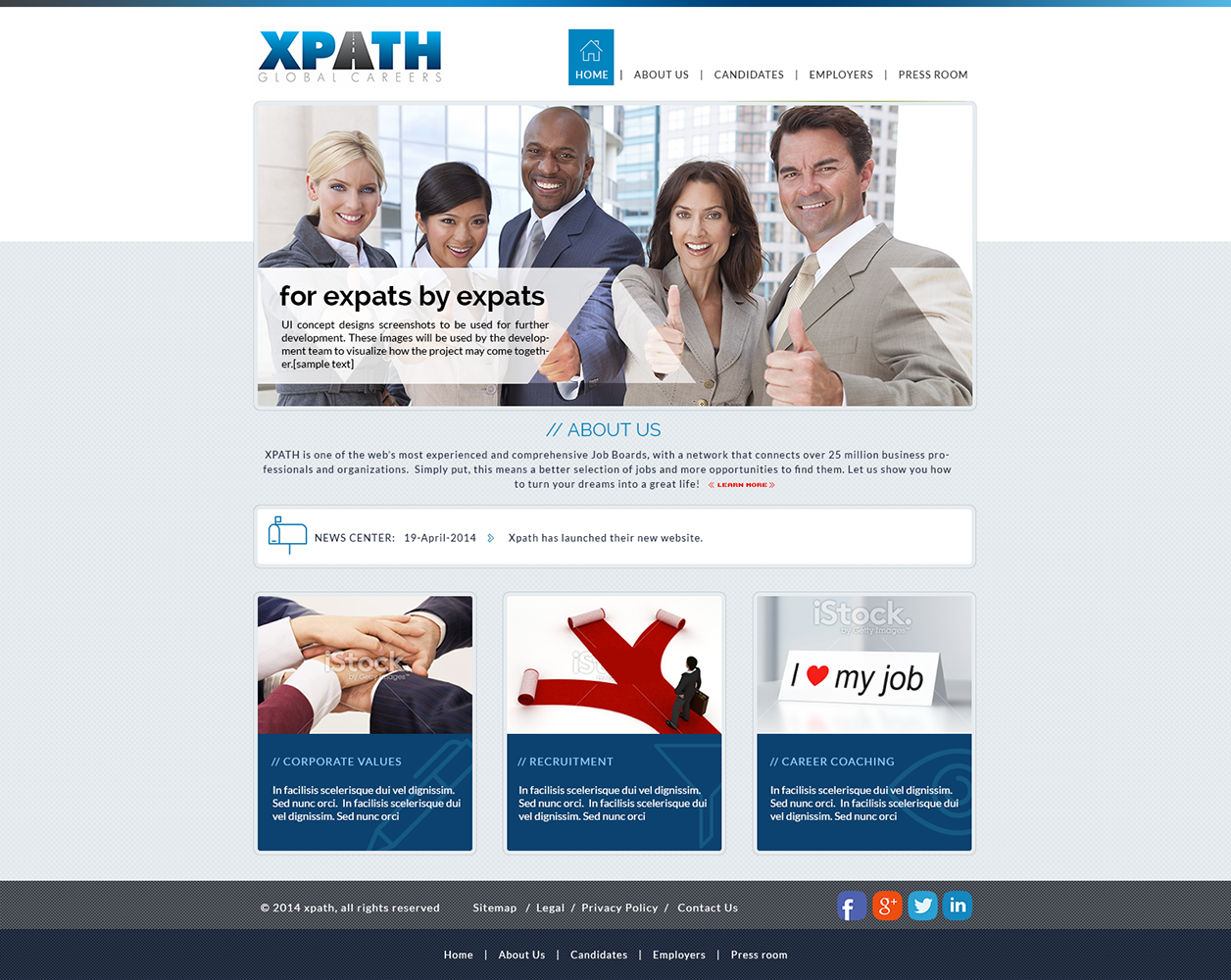 Web Design par amberegg pour XPATH | Design #3572221