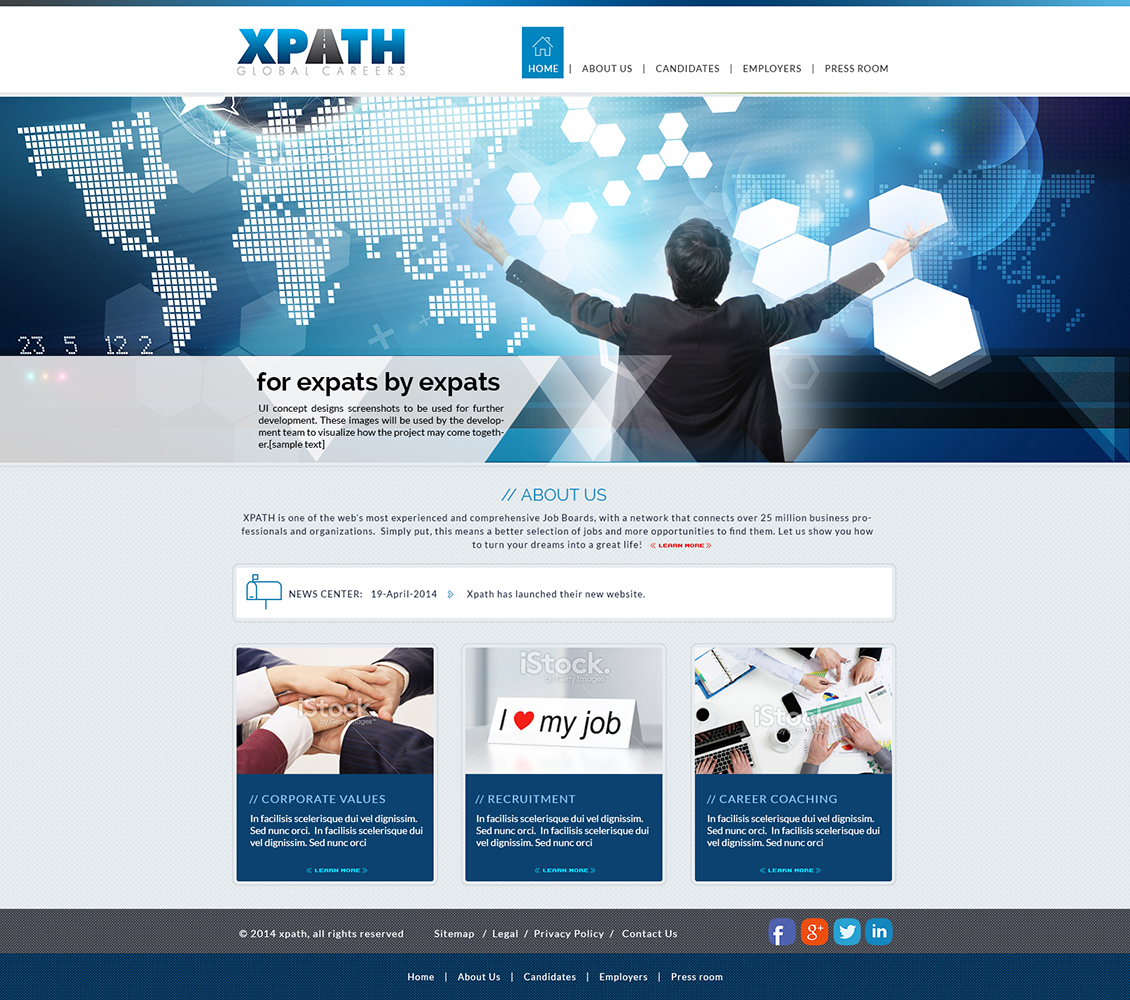 Web Design by amberegg for XPATH | Design #3580053