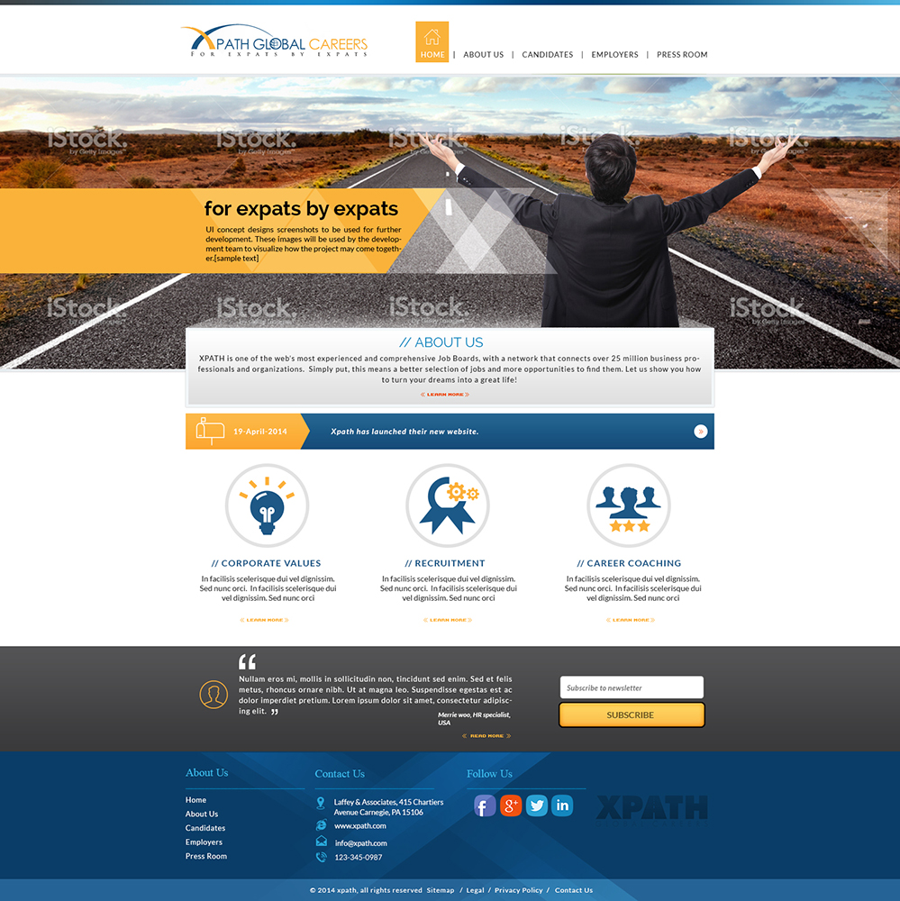 Web Design by amberegg for XPATH | Design #3594084
