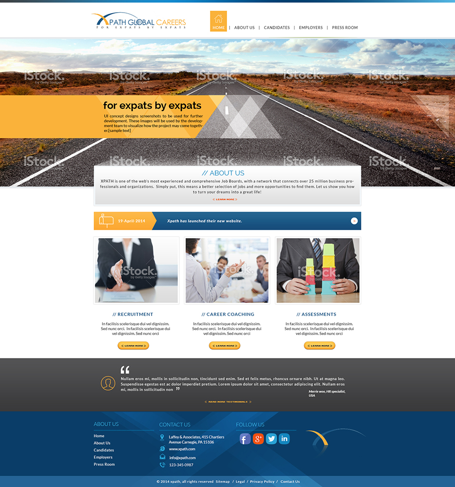 Web Design by amberegg for XPATH | Design #3601161