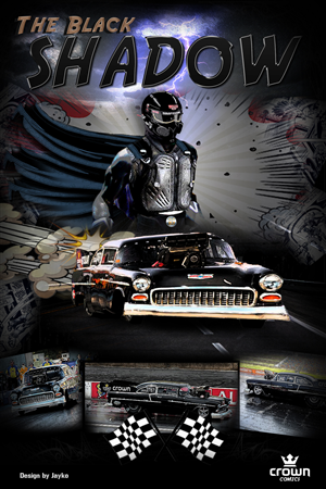 Comic Book Cover Poster for Drag Race Team 