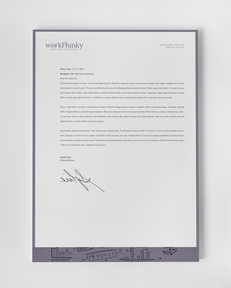 Schreibwaren-Design von stoodio.id für workFlunky | Design #3565435
