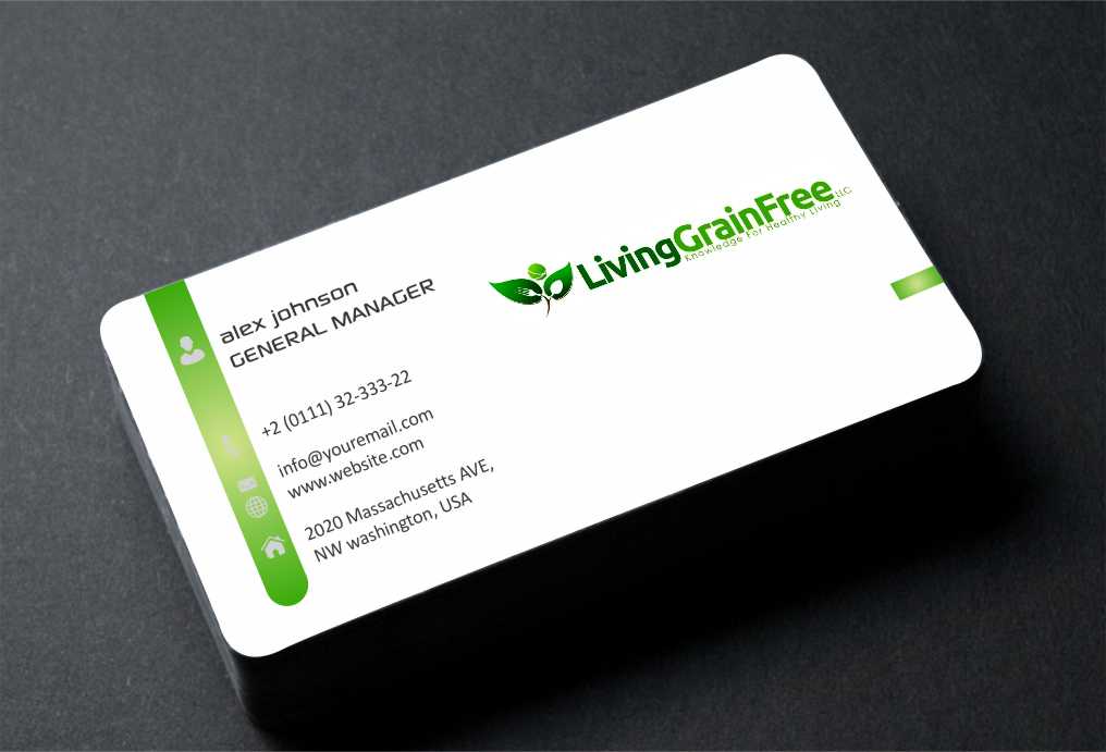 Business Card Design by AwsomeD for Living Grain Free, LLC | Design #3562321