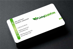 Business Card Design by AwsomeD for Living Grain Free, LLC | Design: #3562321
