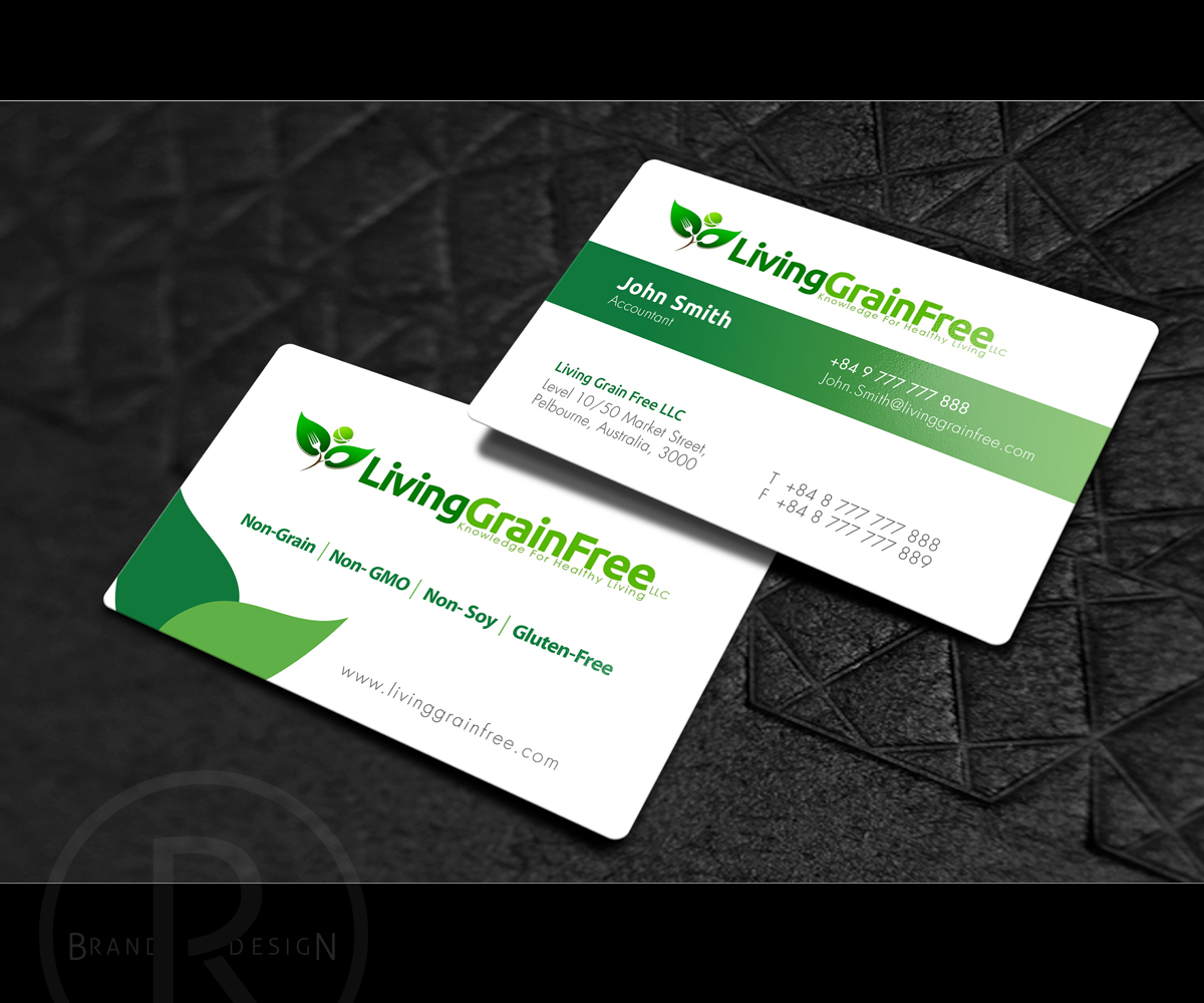 Business Card Design by Rich_LHA for Living Grain Free, LLC | Design #3622750