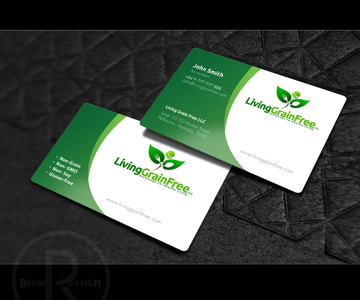 Business Card Design by Rich_LHA for Living Grain Free, LLC | Design #3622817