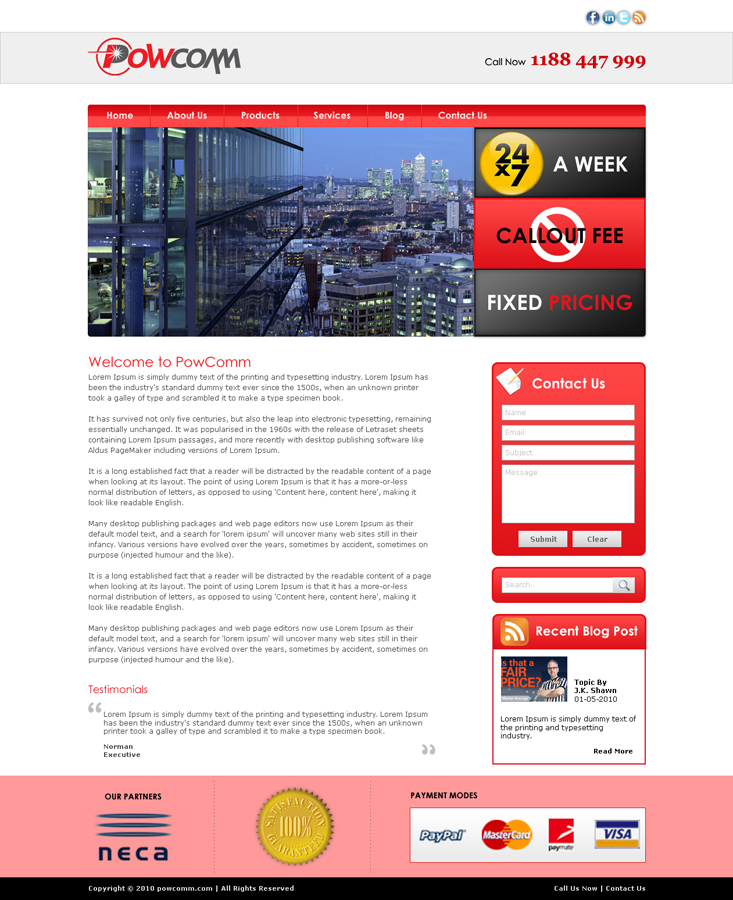 Wordpress Design by LogoDesigns.ae for this project | Design #95232
