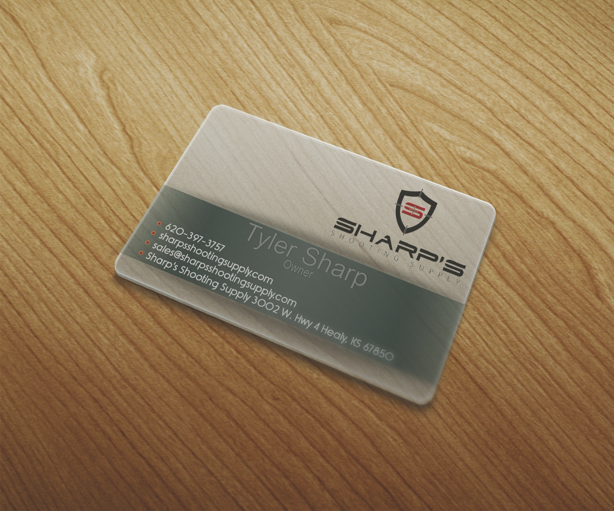 Business Card Design by shadowfoxx for Sharp's Shooting Supply | Design #3562498