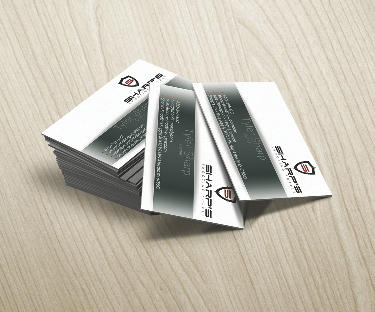 Business Card Design by shadowfoxx for Sharp's Shooting Supply | Design #3562503