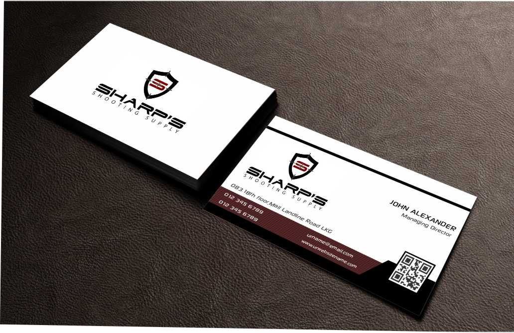 Business Card Design by AwsomeD for Sharp's Shooting Supply | Design #3562288