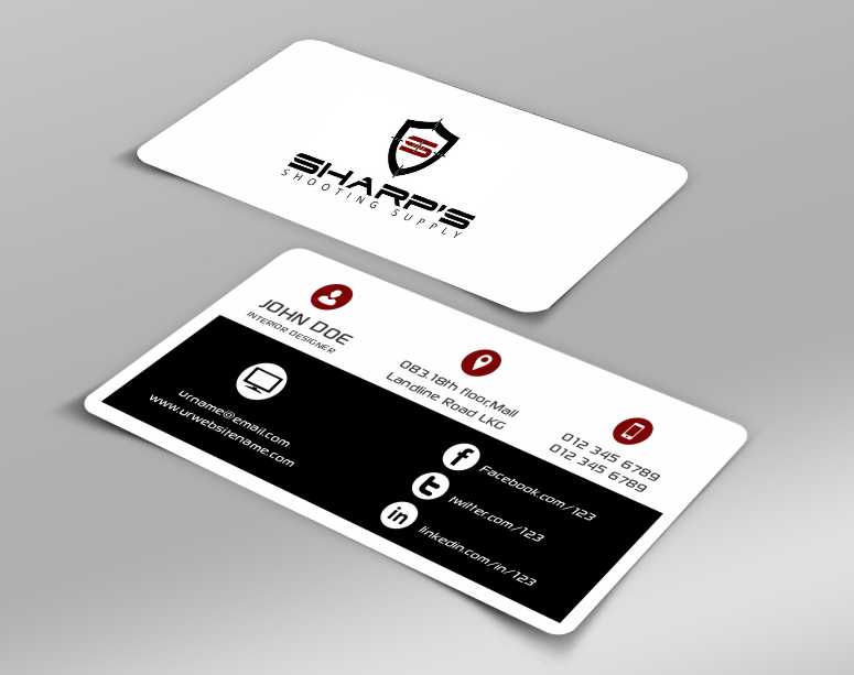 Business Card Design by AwsomeD for Sharp's Shooting Supply | Design #3562290