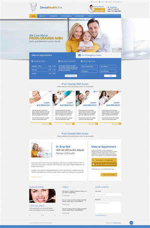 Web Design par SuperLayout pour Brian Bell, DDS | Design : #3578116