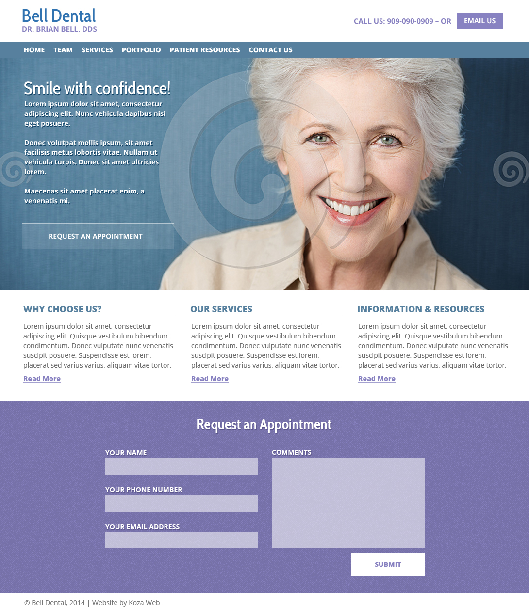 Web Design by loukoz for Brian Bell, DDS | Design #3620065