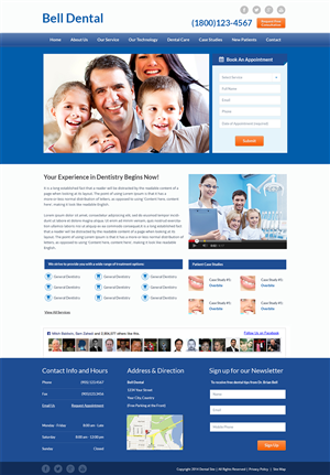 Web Design par Emmanuel pour Brian Bell, DDS | Design : #3633513