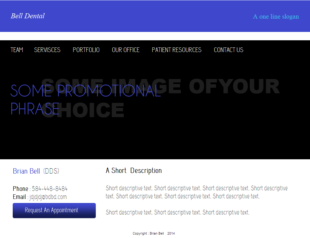 Web-Design von coa für Brian Bell, DDS | Design #3742114