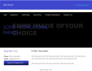 Web Design par coa pour Brian Bell, DDS | Design : #3742114