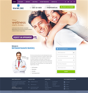 Web Design by Mayank Patel for Brian Bell, DDS | Design #3741756