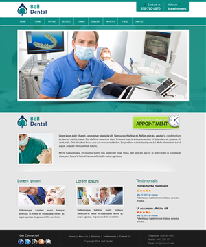 Web Design par webxvision pour Brian Bell, DDS | Design : #3596342