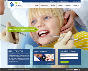 Web Design par webxvision pour Brian Bell, DDS | Design : #3608017